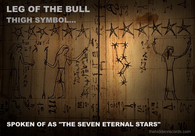 THE LEG OF THE BULL IN TAURUS SEVEN STARS